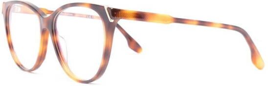 Victoria Beckham Eyewear Zonnebril met cat-eye montuur Bruin