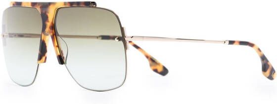 Victoria Beckham Eyewear Zonnebril met piloten montuur Bruin