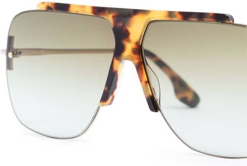 Victoria Beckham Eyewear Zonnebril met piloten montuur Bruin