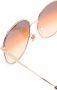 Victoria Beckham Eyewear Zonnebril met rond montuur Goud - Thumbnail 3