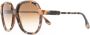 Victoria Beckham Eyewear Zonnebril met schildpadschild design Bruin - Thumbnail 2