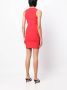 Victoria Beckham Tweed mini-jurk Rood - Thumbnail 4