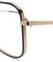 Victoria Beckham Grooved bril met vierkant montuur Goud - Thumbnail 3