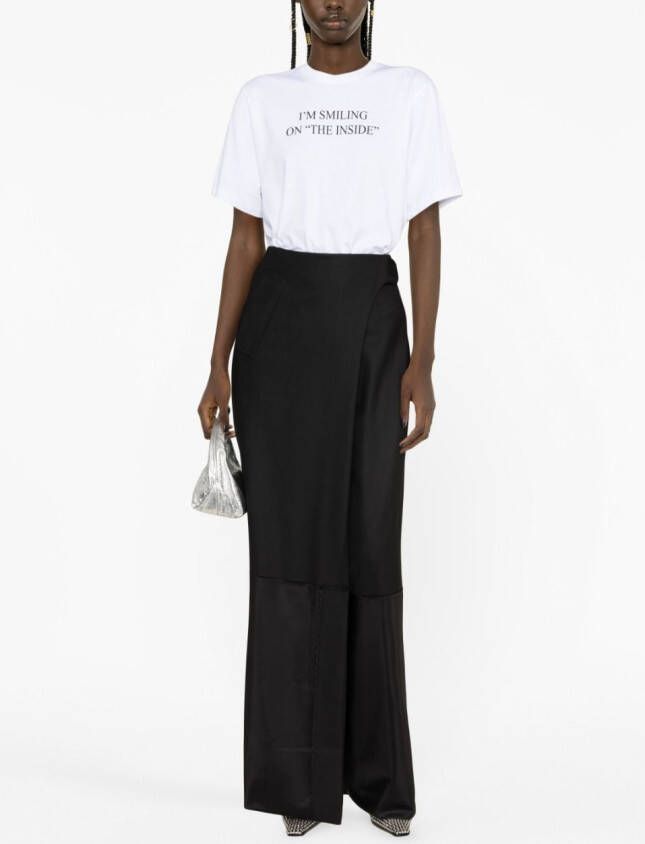 Victoria Beckham T-shirt met print Wit