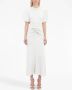 Victoria Beckham Jurk met gesmockte taille Wit - Thumbnail 2