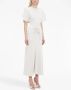 Victoria Beckham Jurk met gesmockte taille Wit - Thumbnail 3
