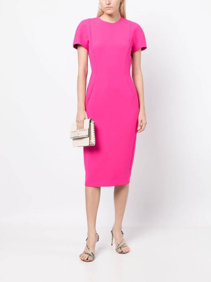 Victoria Beckham Jurk met korte mouwen Roze