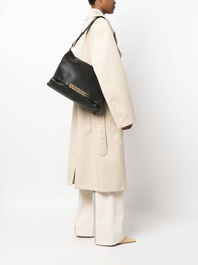 Victoria Beckham Schoudertas met ketting Zwart