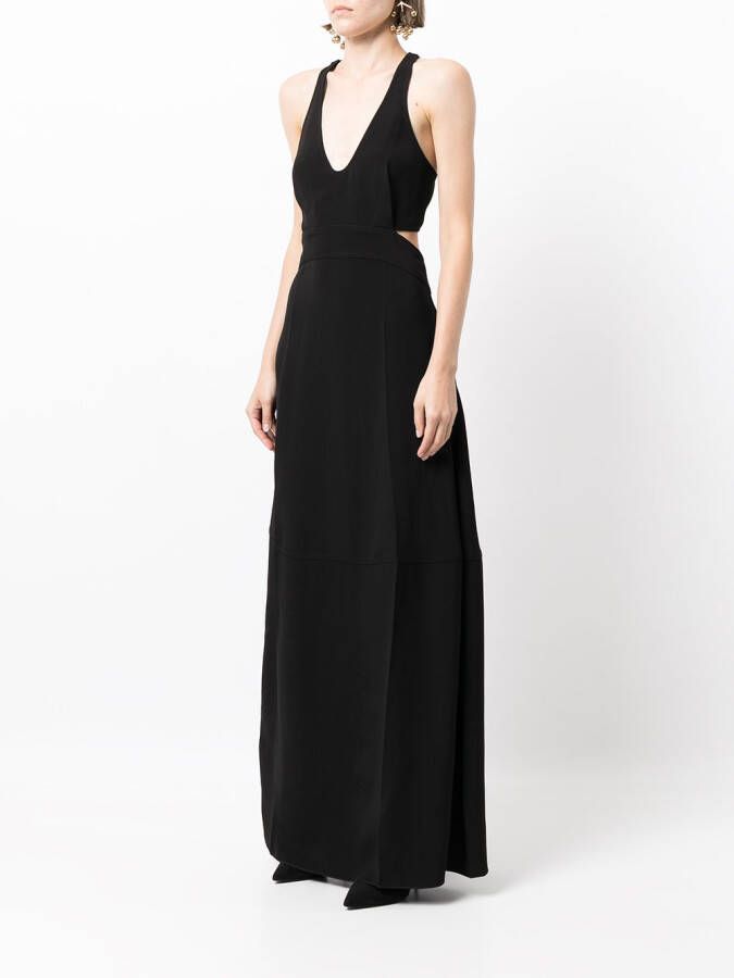 Victoria Beckham Maxi-halterjurk Zwart