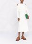 Victoria Beckham Midi-jurk met uitgesneden schouders Beige - Thumbnail 2