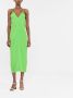 Victoria Beckham Midi-jurk met V-hals Groen - Thumbnail 2