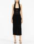 Victoria Beckham Opengebreide midi-jurk Zwart - Thumbnail 3
