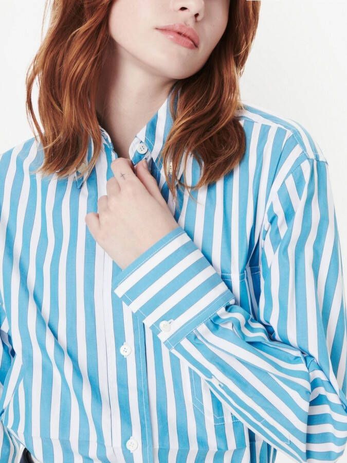 Victoria Beckham Oversized blouse Blauw