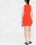 Victoria Beckham Ribgebreide mini-jurk Oranje - Thumbnail 4