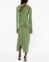 Victoria Beckham Midi-jurk met ruches Groen - Thumbnail 3