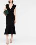 Victoria Beckham Mini-jurk met gewelfde afwerking Zwart - Thumbnail 2