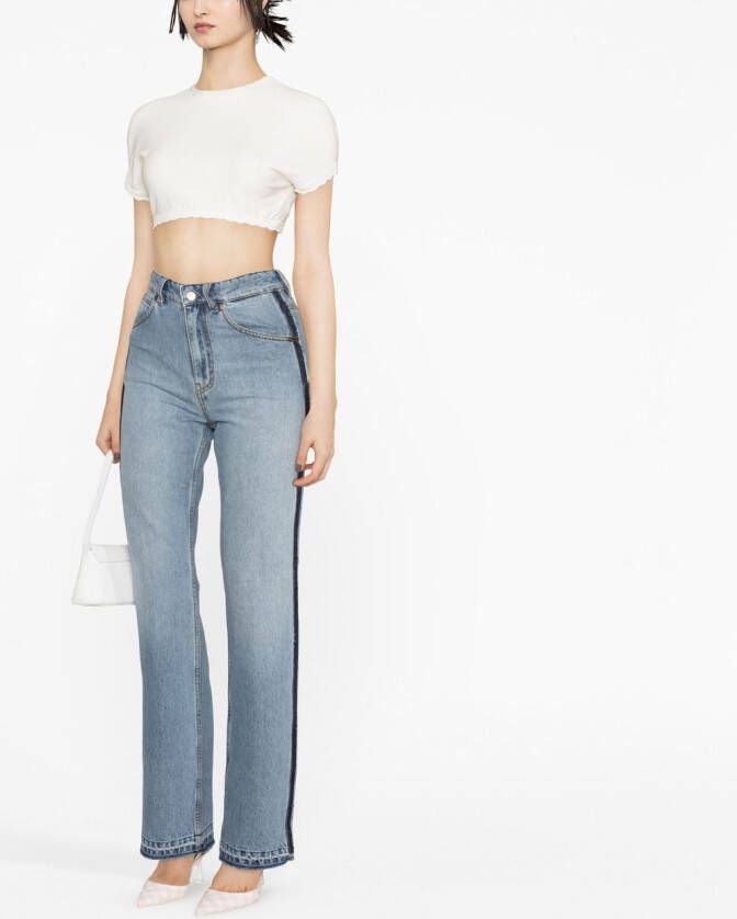 Victoria Beckham Straight jeans Blauw