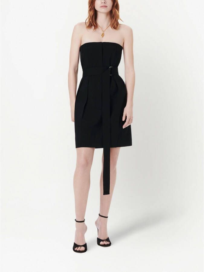 Victoria Beckham Strapless midi-jurk Zwart
