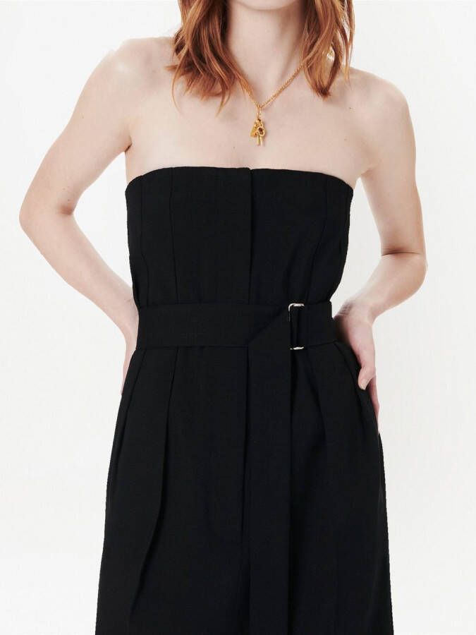 Victoria Beckham Strapless midi-jurk Zwart