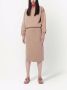 Victoria Beckham Sweaterjurk met contrasterende afwerking Bruin - Thumbnail 2