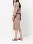 Victoria Beckham Sweaterjurk met contrasterende afwerking Bruin - Thumbnail 3