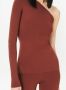 Victoria Beckham Geribbelde top Bruin - Thumbnail 4