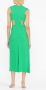Victoria Beckham Midi-jurk met uitgesneden detail Groen - Thumbnail 4