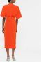 Victoria Beckham Uitgesneden midi-jurk Oranje - Thumbnail 4