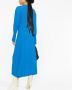 Victoria Beckham Midi-jurk met V-hals Blauw - Thumbnail 4