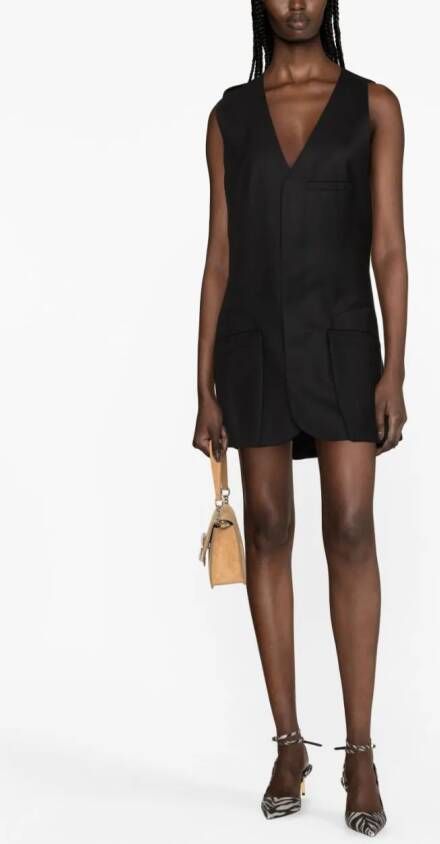 Victoria Beckham Mini-jurk met gilet Zwart