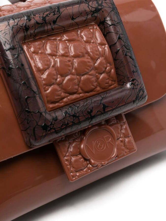 Viktor & Rolf Schoudertas met gesp Bruin