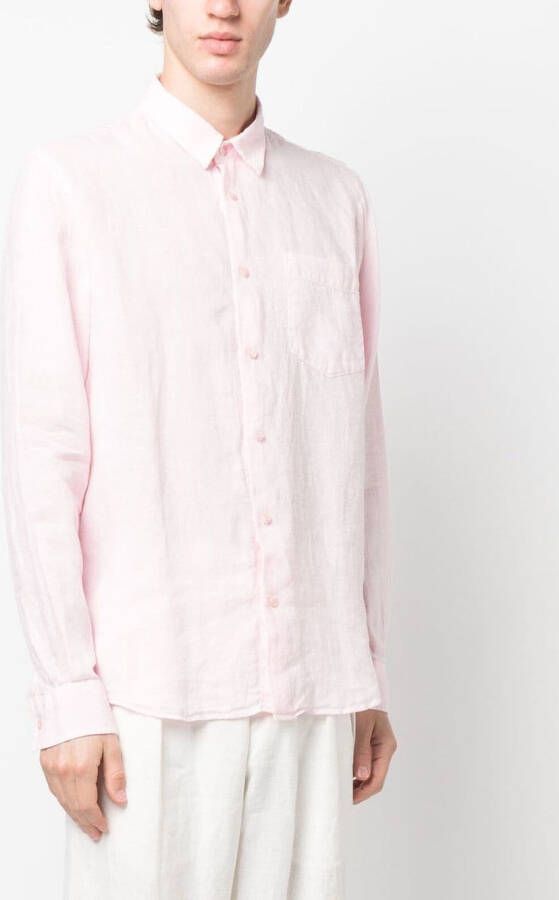 Vilebrequin Linnen overhemd Roze