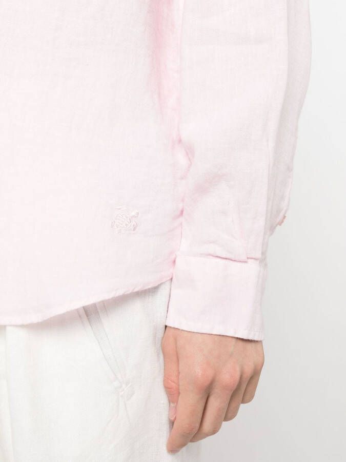 Vilebrequin Linnen overhemd Roze