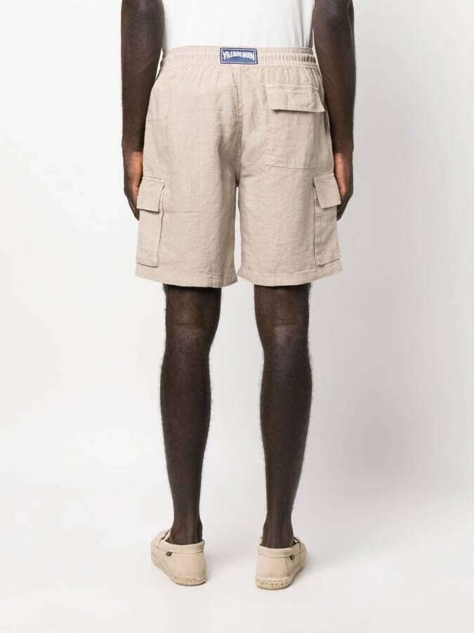Vilebrequin Shorts met logopatch Beige