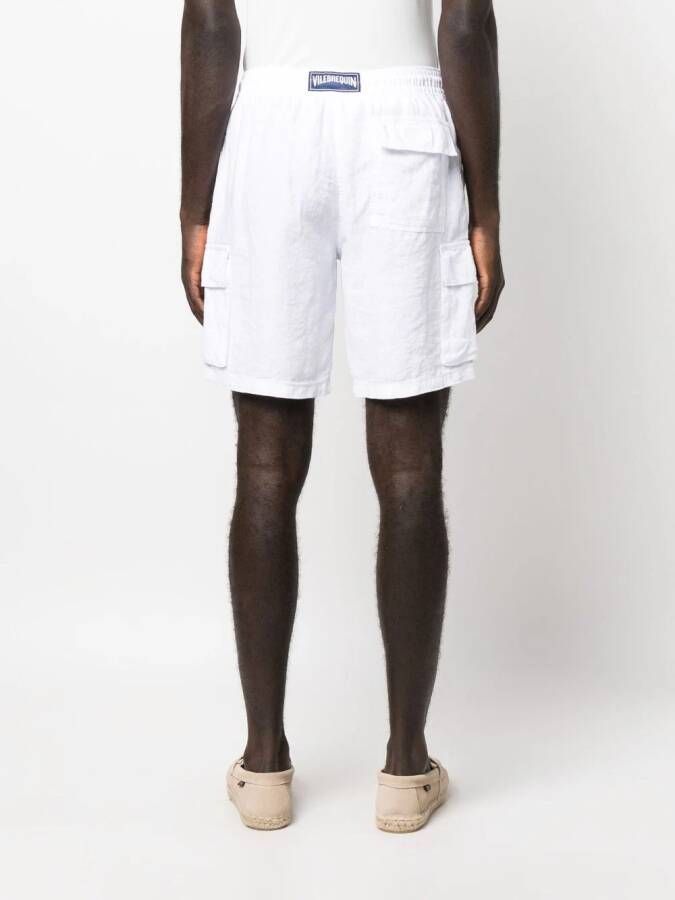 Vilebrequin Shorts met logopatch Wit