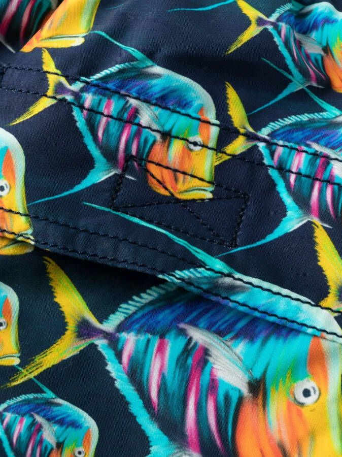 Vilebrequin Zwembroek met zeesterprint Blauw