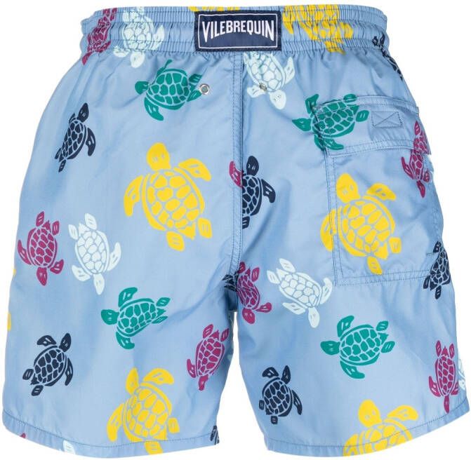 Vilebrequin Zwembroek met trekkoord Blauw