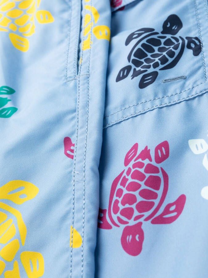 Vilebrequin Zwembroek met schildpadprint Blauw