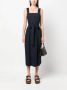 Vince Midi-jurk met vierkante hals Blauw - Thumbnail 2