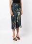 Vince Midi-rok met bloemenprint Groen - Thumbnail 3