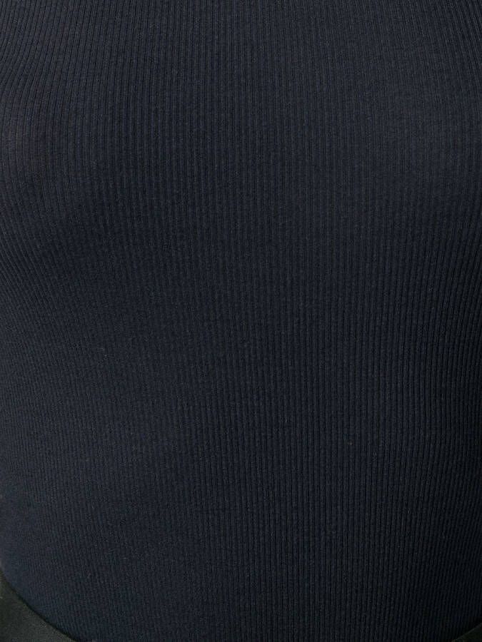 Vince Geribbeld gilet Blauw
