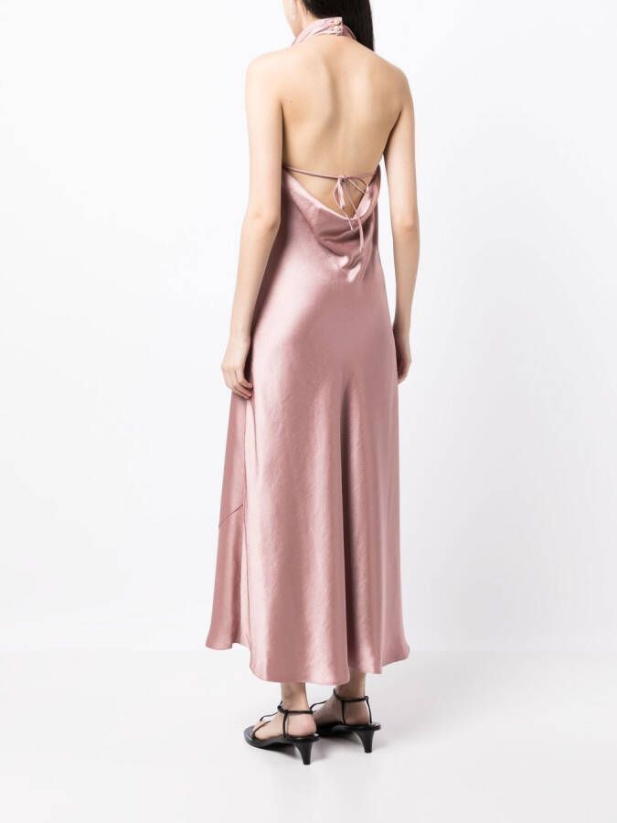 Vince Midi-jurk met halternek Roze