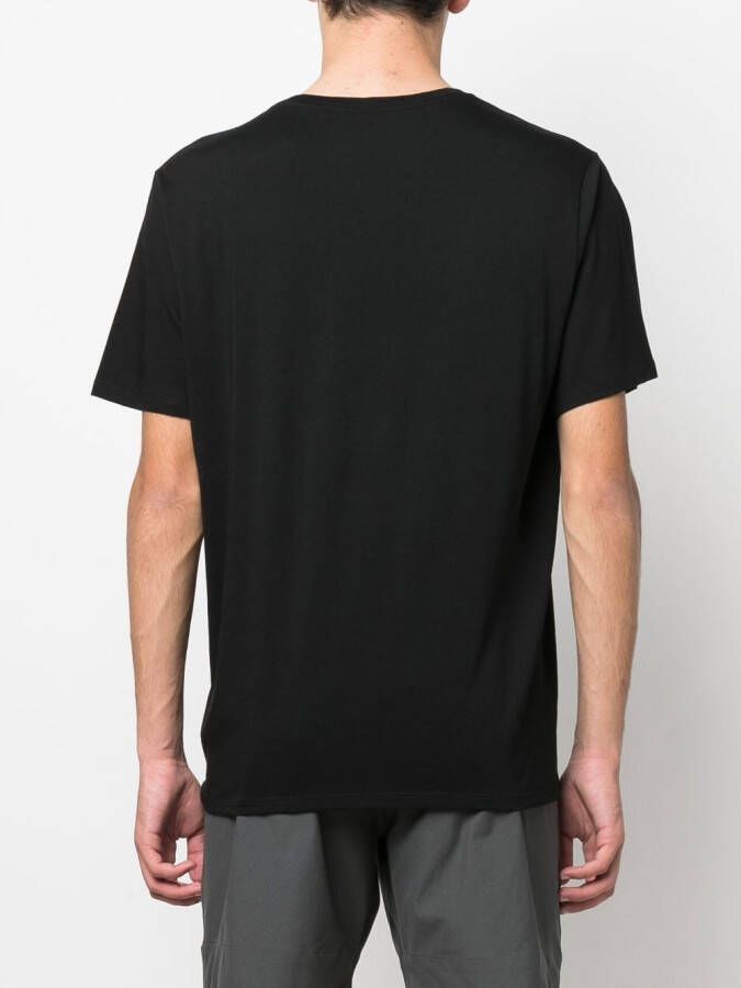 Vince Katoenen T-shirt Zwart