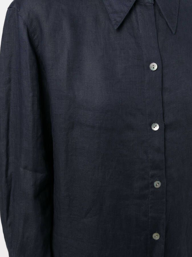 Vince Linnen blouse Blauw