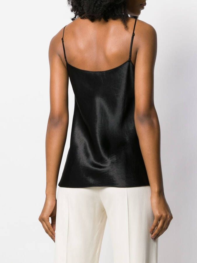 Vince Metallic gilet Zwart