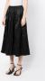 Vince Midi-rok met elastische taille Zwart - Thumbnail 3