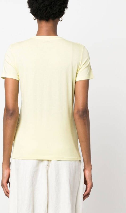 Vince T-shirt met korte mouwen Geel