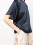 Vince Zijden T-shirt Blauw - Thumbnail 5