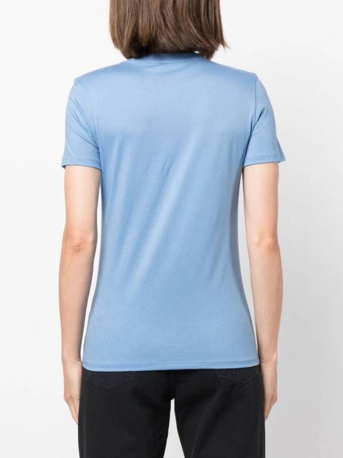 Vince T-shirt met ronde hals Blauw