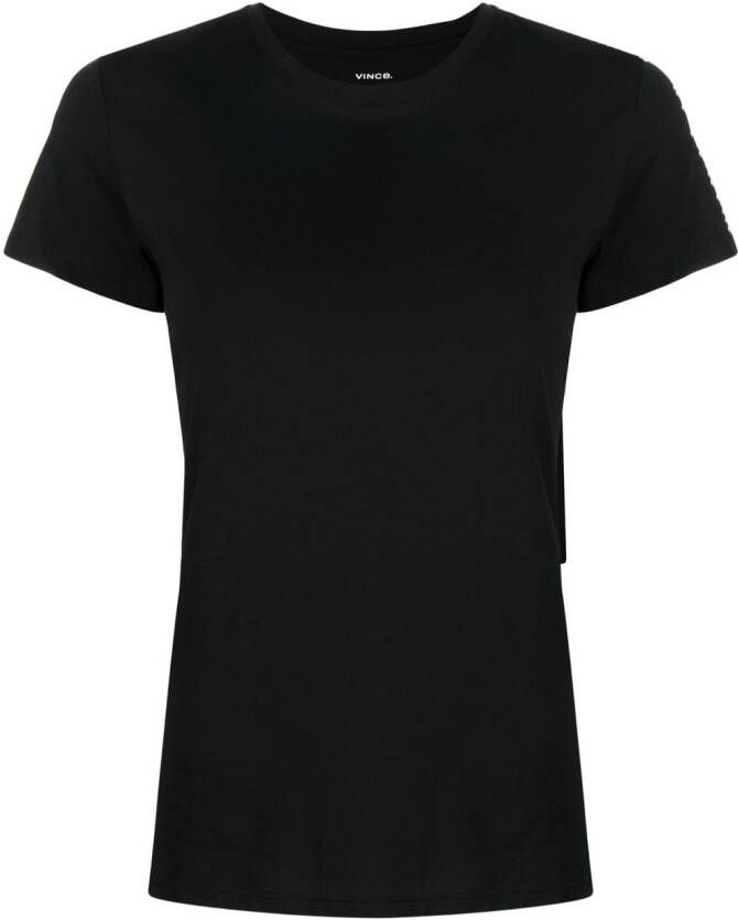 Vince T-shirt met ronde hals Zwart